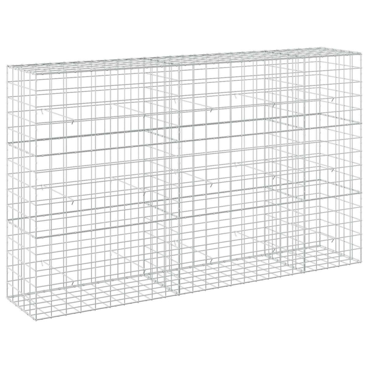 vidaXL Gabion z drutu 3,5 mm i siatką 10x10 cm 250x50x150 cm