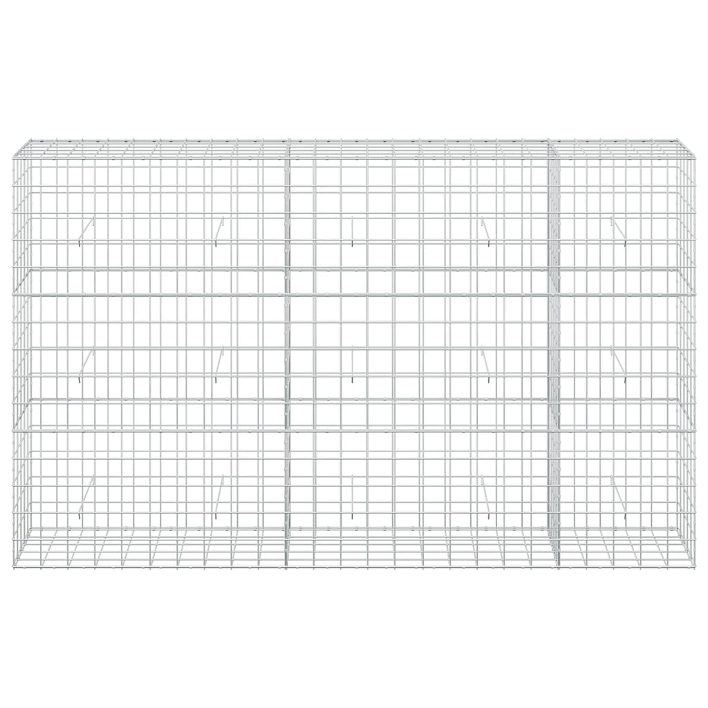 vidaXL Gabion z drutu 3,5 mm i siatką 10x10 cm 250x50x150 cm