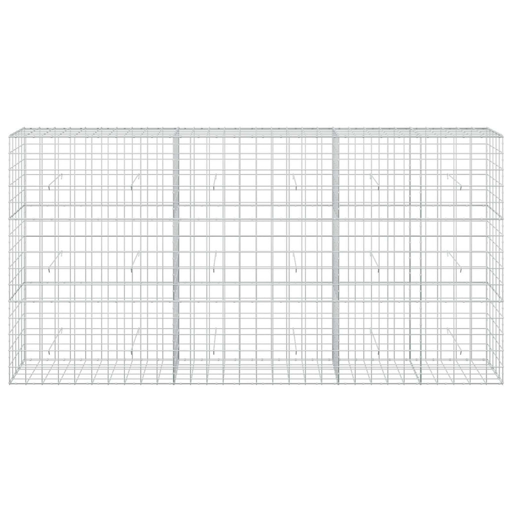 vidaXL Gabion z drutu 3,5 mm i siatką 10x10 cm 300x50x150 cm