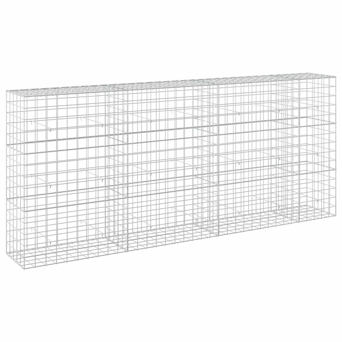 vidaXL Gabion z drutu 3,5 mm i siatką 10x10 cm 350x50x150 cm
