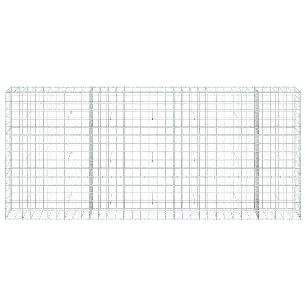 vidaXL Gabion z drutu 3,5 mm i siatką 10x10 cm 350x50x150 cm