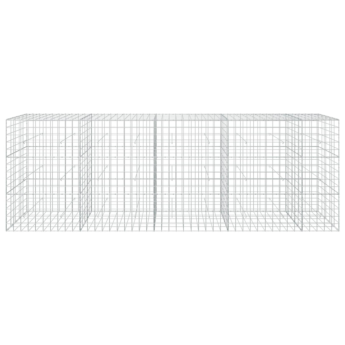 vidaXL Gabion z drutu 3,5 mm i siatką 10x10 cm 450x50x150 cm