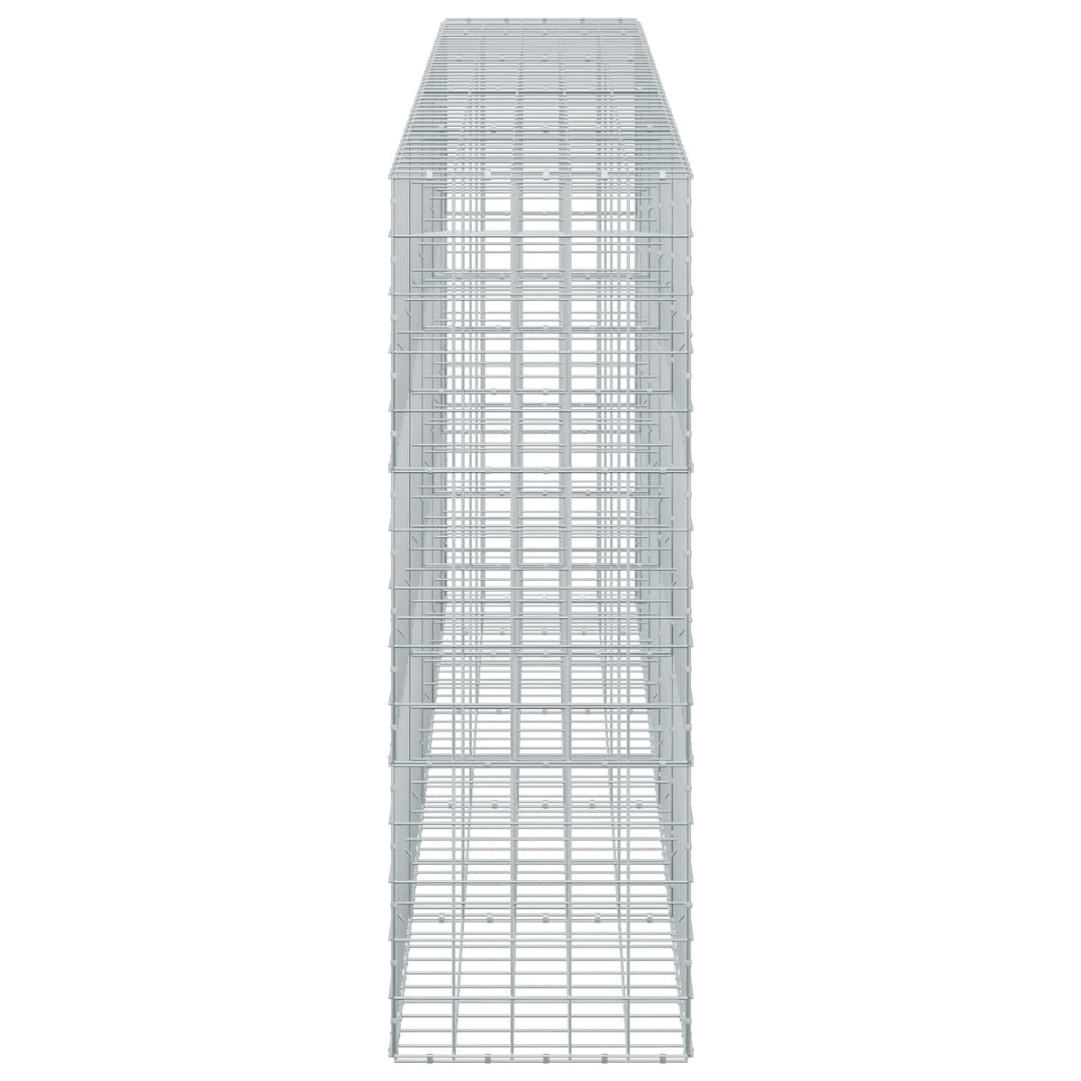 vidaXL Gabion z drutu 3,5 mm i siatką 10x10 cm 450x50x150 cm