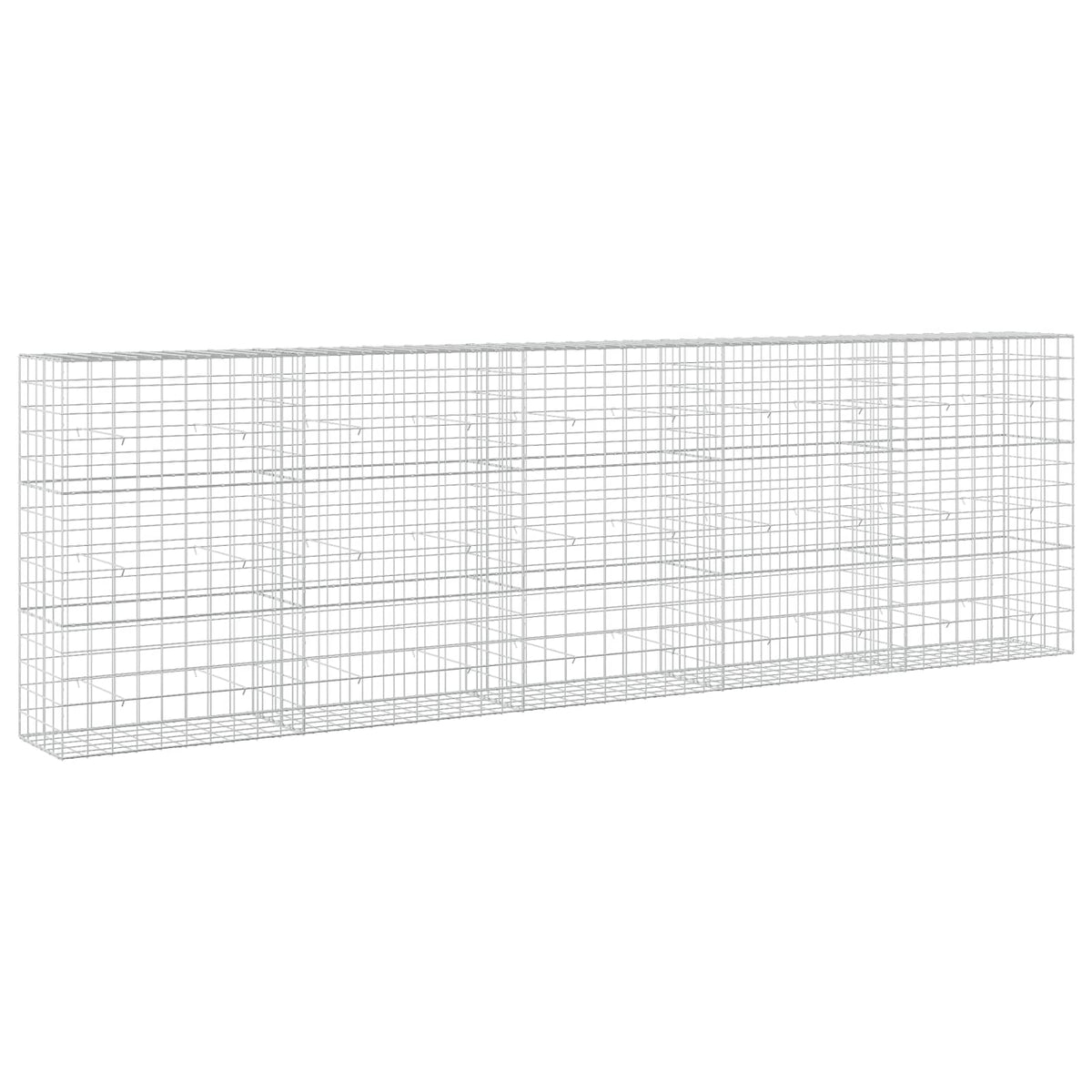 vidaXL Gabion z drutu 3,5 mm i siatką 10x10 cm 500x50x150 cm