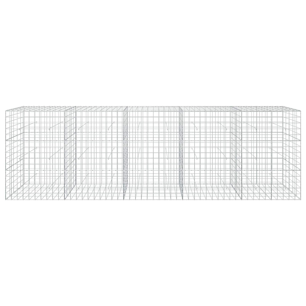 vidaXL Gabion z drutu 3,5 mm i siatką 10x10 cm 500x50x150 cm