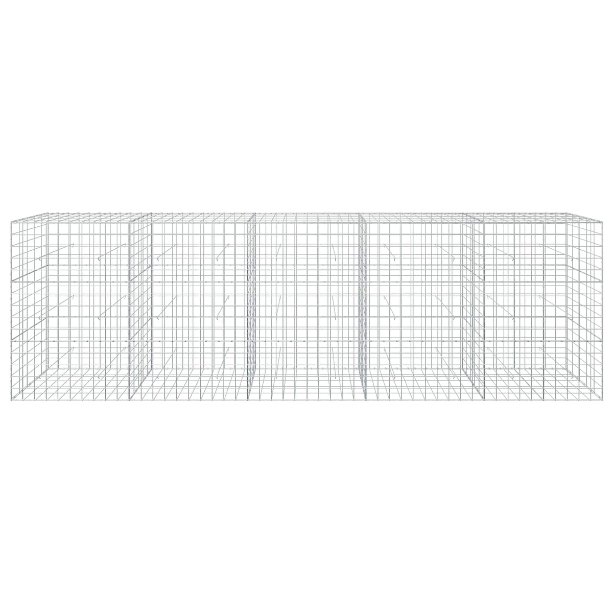 vidaXL Gabion z drutu 3,5 mm i siatką 10x10 cm 500x50x150 cm