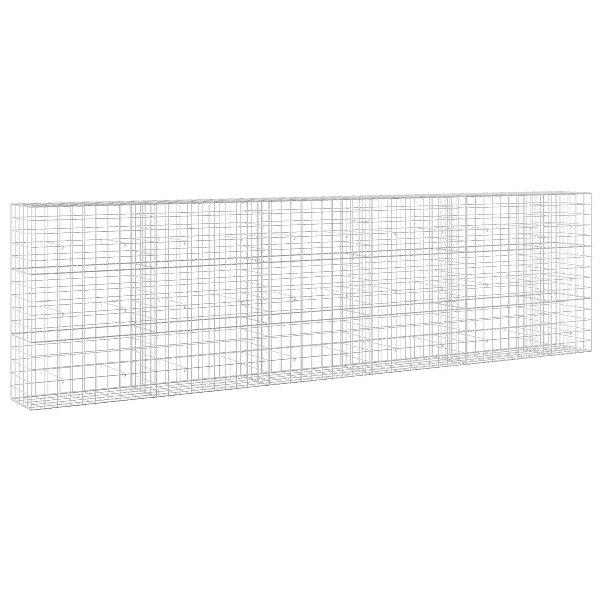 vidaXL Gabion z drutu 3,5 mm i siatką 10x10 cm 550x50x150 cm