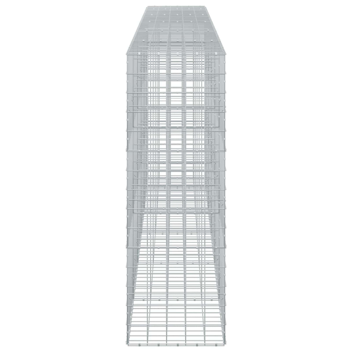vidaXL Gabion z drutu 3,5 mm i siatką 10x10 cm 550x50x150 cm