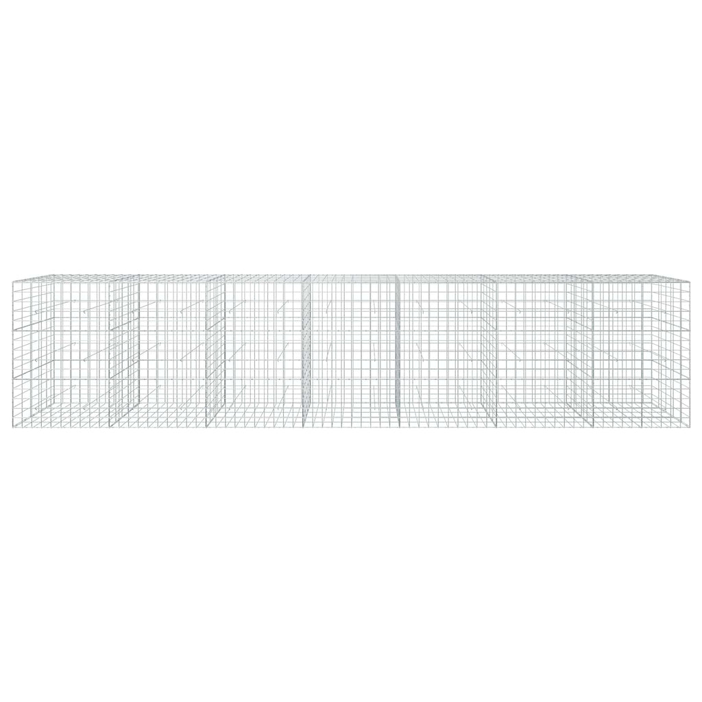 vidaXL Gabion z drutu 3,5 mm i siatką 10x10 cm 700x50x150 cm
