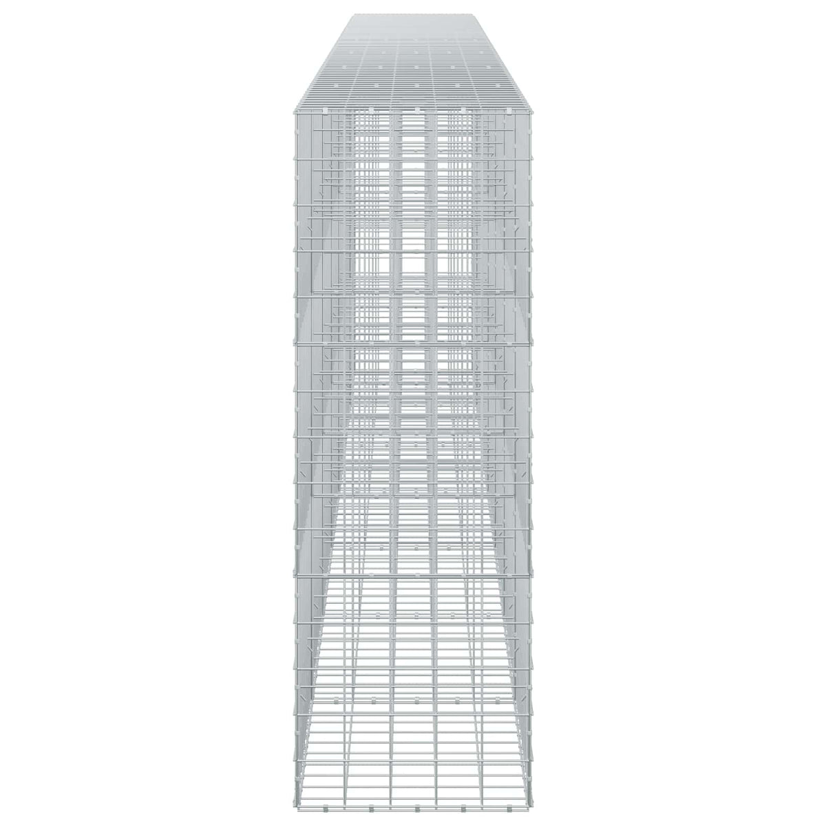 vidaXL Gabion z drutu 3,5 mm i siatką 10x10 cm 700x50x150 cm