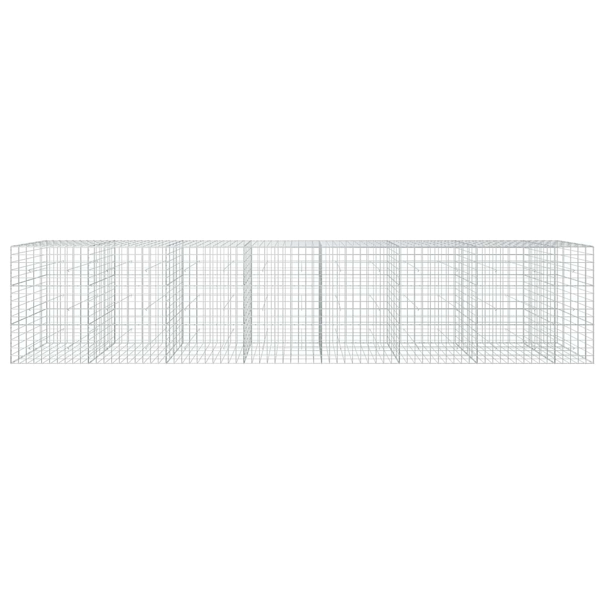 vidaXL Gabion z drutu 3,5 mm i siatką 10x10 cm 750x50x150 cm