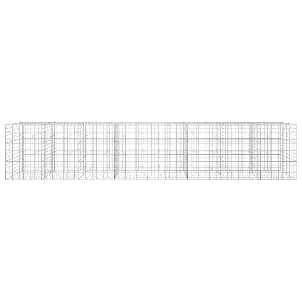 vidaXL Gabion z drutu 3,5 mm i siatką 10x10 cm 800x50x150 cm
