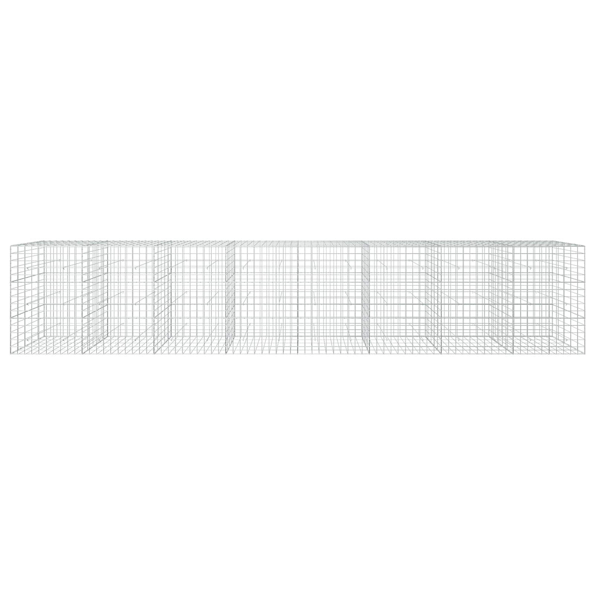 vidaXL Gabion z drutu 3,5 mm i siatką 10x10 cm 800x50x150 cm