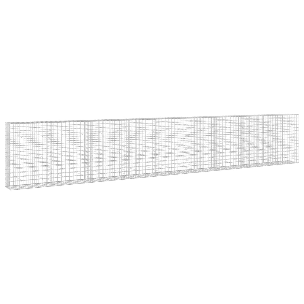vidaXL Gabion z drutu 3,5 mm i siatką 10x10 cm 900x50x150 cm