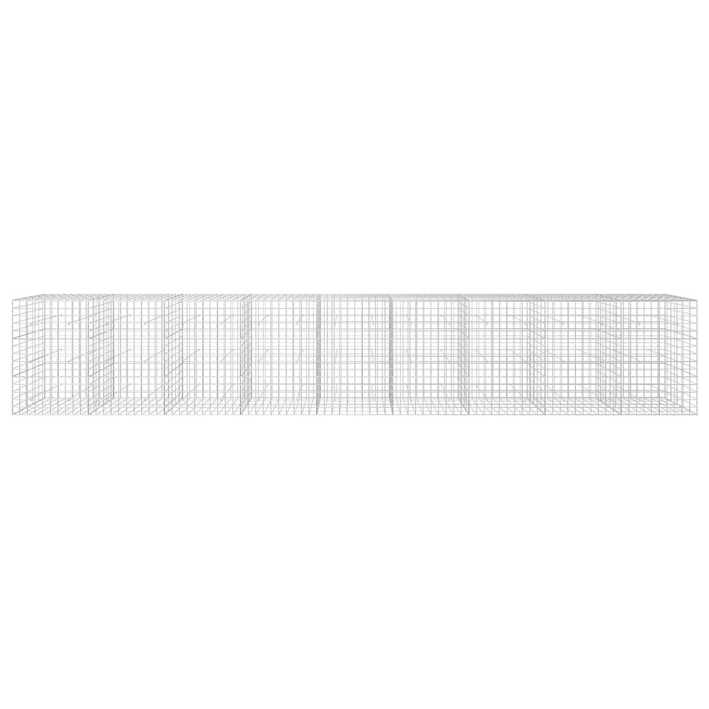 vidaXL Gabion z drutu 3,5 mm i siatką 10x10 cm 900x50x150 cm