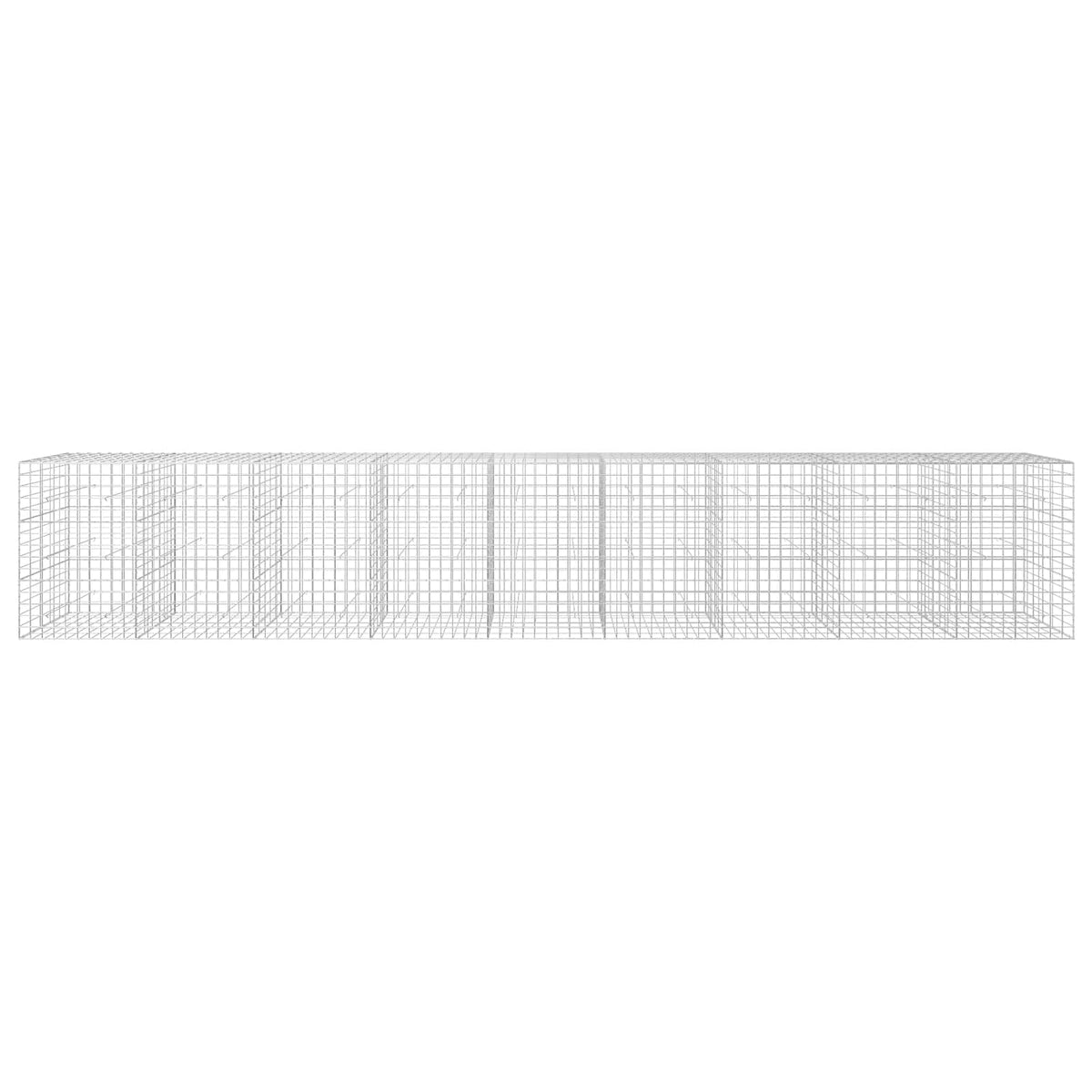 vidaXL Gabion z drutu 3,5 mm i siatką 10x10 cm 900x50x150 cm