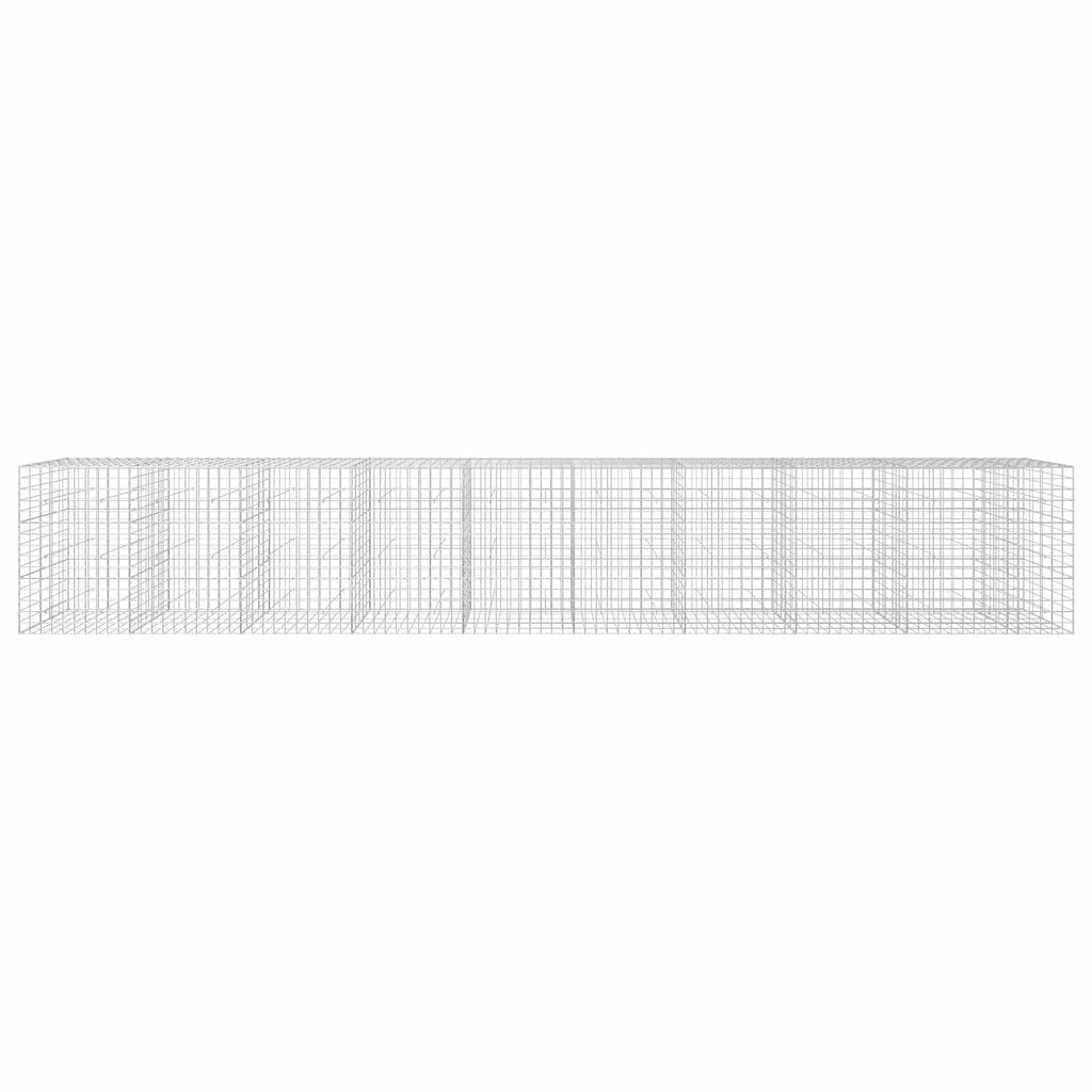 vidaXL Gabion z drutu 3,5 mm i siatką 10x10 cm 950x50x150 cm