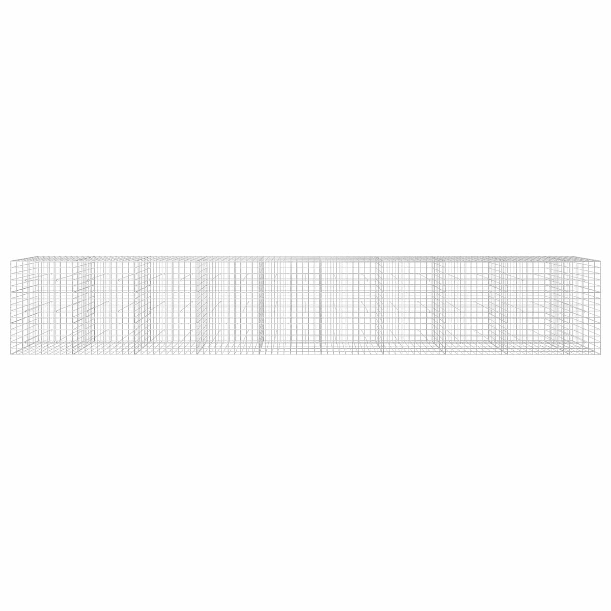vidaXL Gabion z drutu 3,5 mm i siatką 10x10 cm 950x50x150 cm