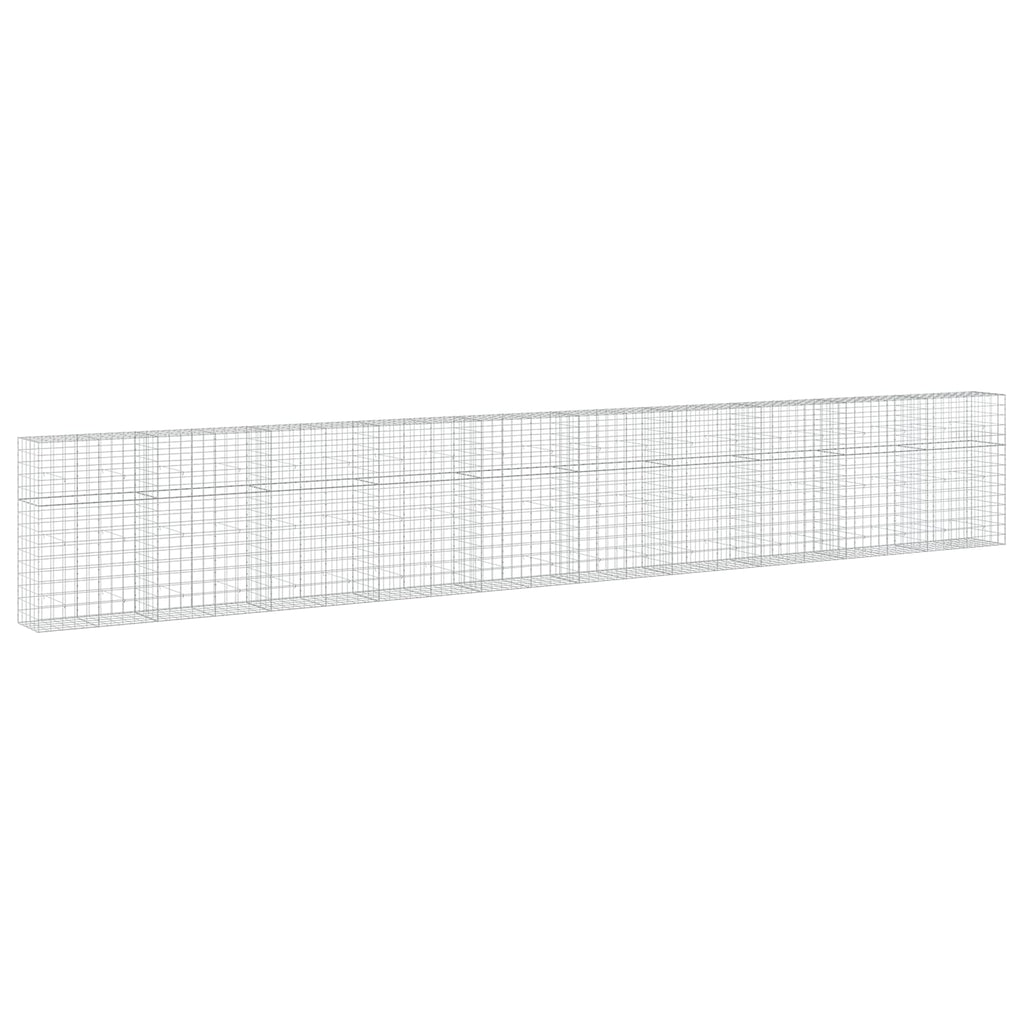 vidaXL Gabion z drutu 3,5 mm i siatką 10x10 cm 1000x50x150 cm