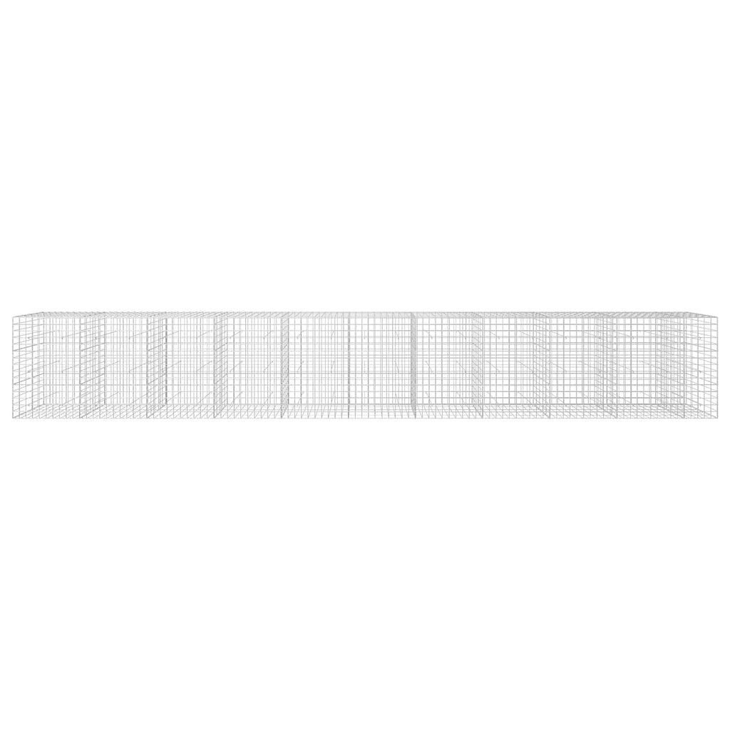 vidaXL Gabion z drutu 3,5 mm i siatką 10x10 cm 1050x50x150 cm