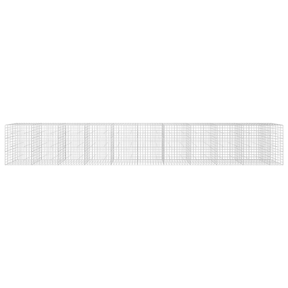 vidaXL Gabion z drutu 3,5 mm i siatką 10x10 cm 1050x50x150 cm