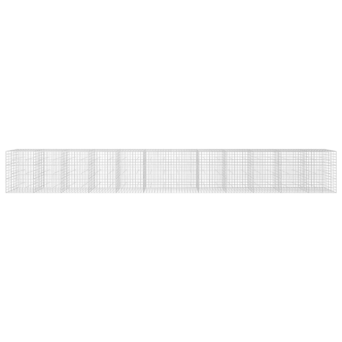 vidaXL Gabion z drutu 3,5 mm i siatką 10x10 cm 1200x50x150 cm