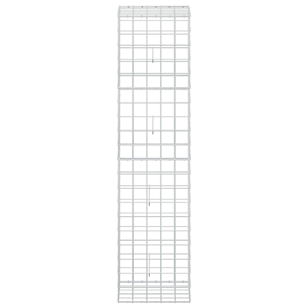 vidaXL Gabion z drutu 3,5 mm i siatką 10x10 cm 50x50x200 cm