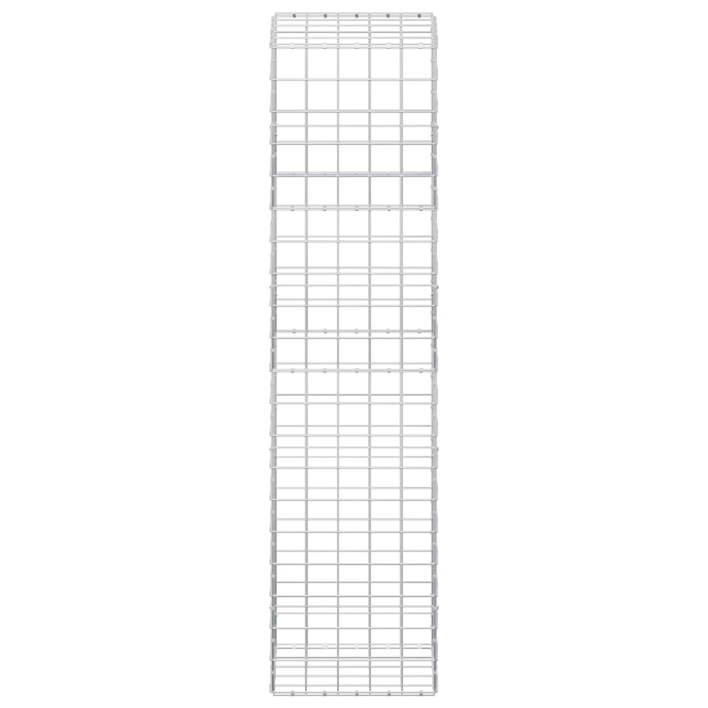 vidaXL Gabion z drutu 3,5 mm i siatką 10x10 cm 50x50x200 cm