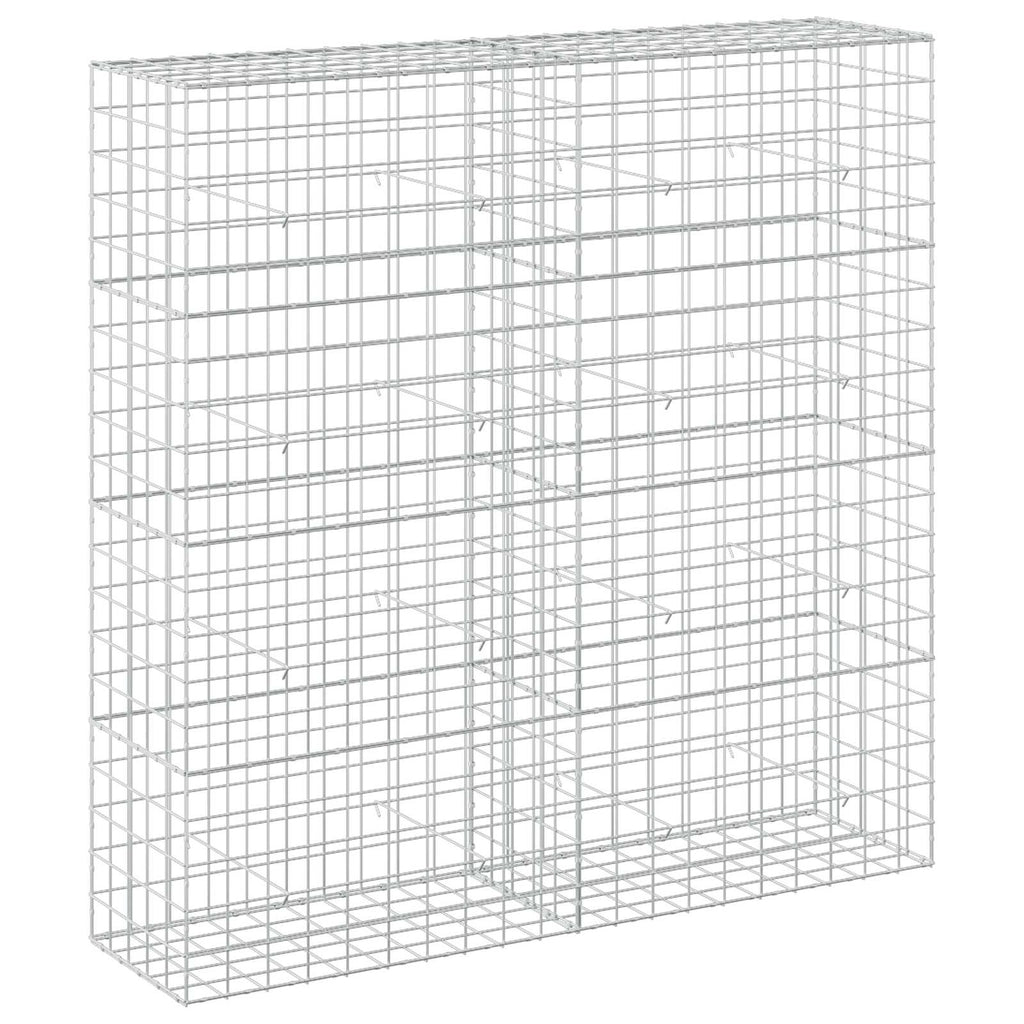 vidaXL Gabion z drutu 3,5 mm i siatką 10x10 cm 200x50x200 cm