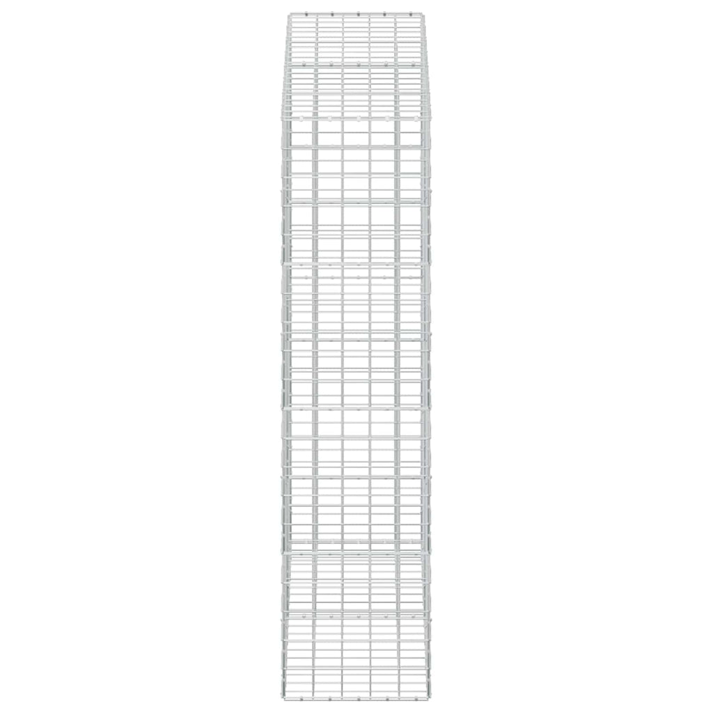vidaXL Gabion z drutu 3,5 mm i siatką 10x10 cm 200x50x200 cm