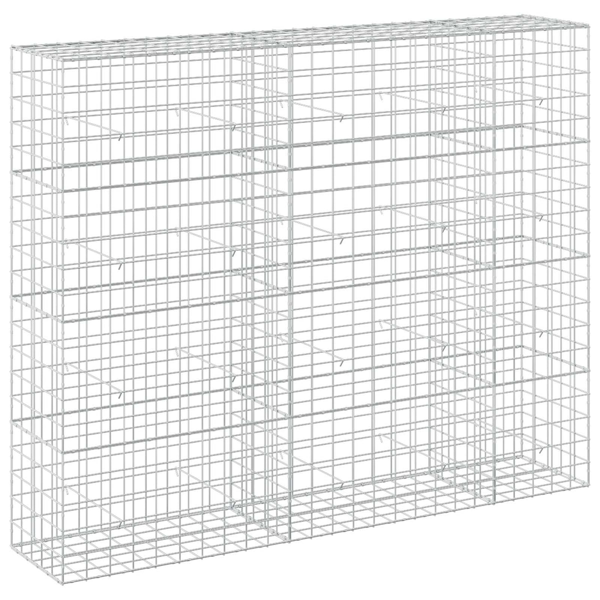 vidaXL Gabion z drutu 3,5 mm i siatką 10x10 cm 250x50x200 cm