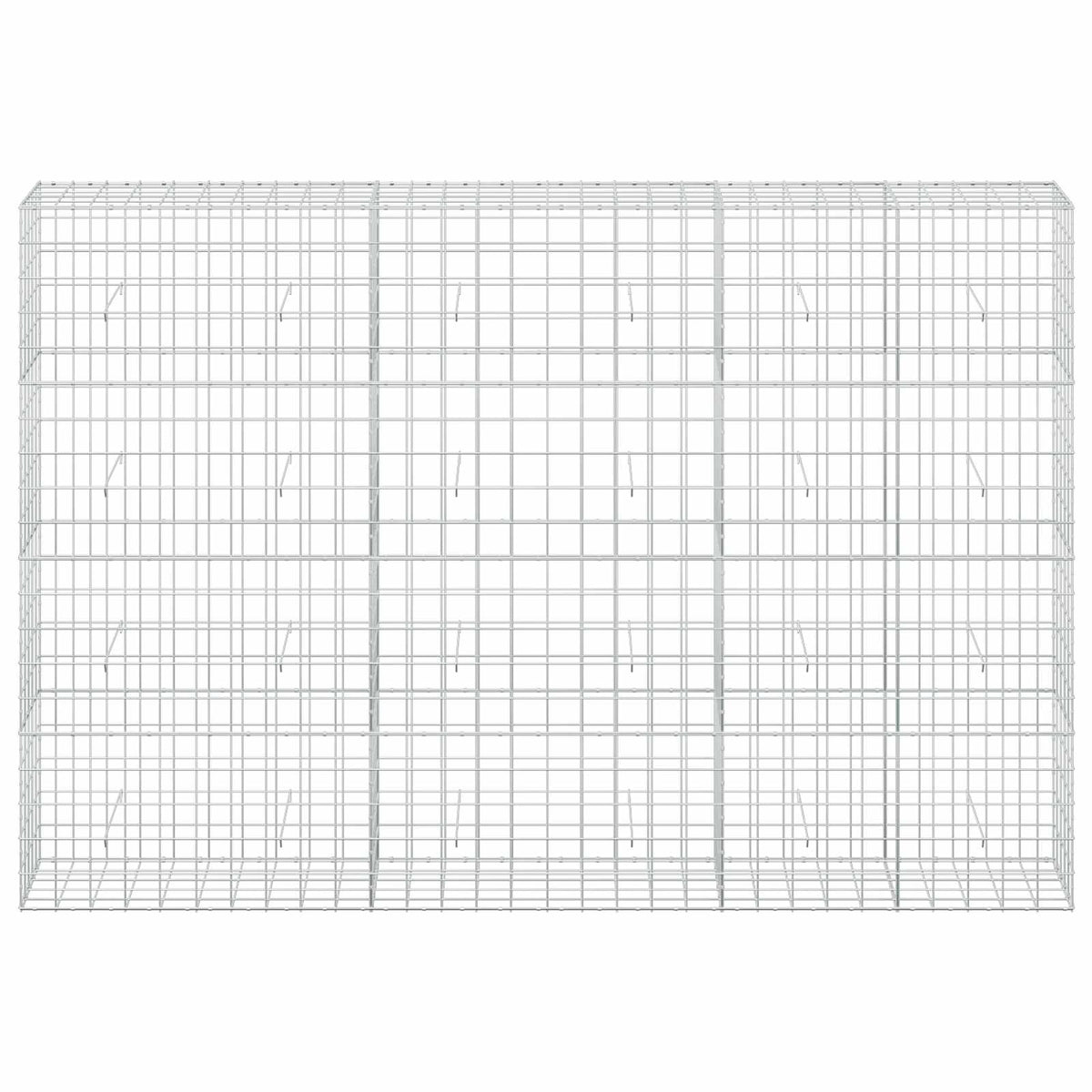 vidaXL Gabion z drutu 3,5 mm i siatką 10x10 cm 300x50x200 cm