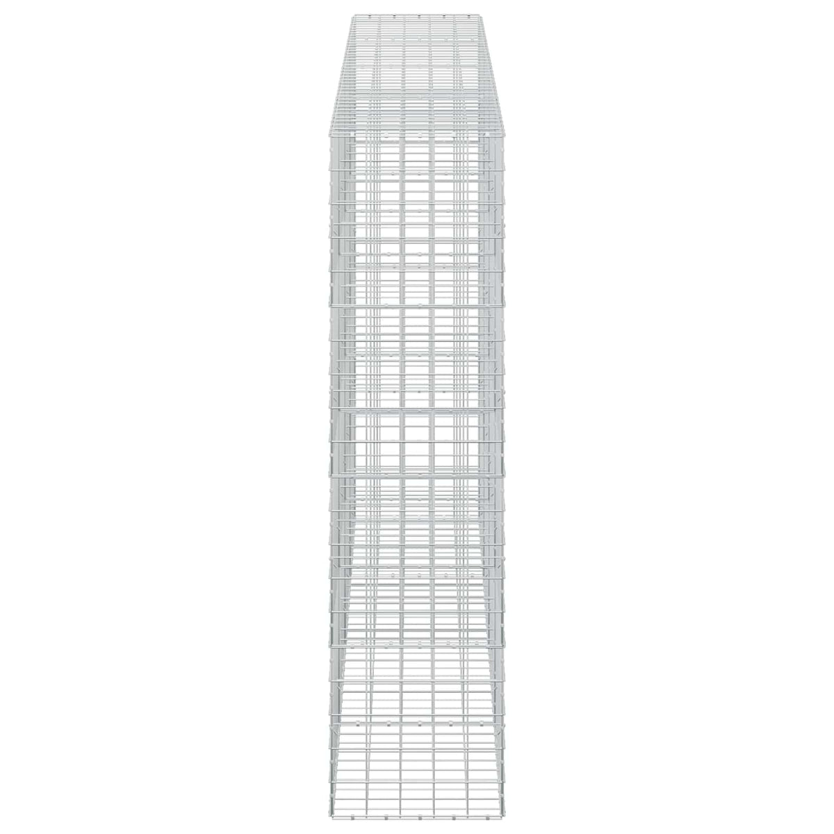 vidaXL Gabion z drutu 3,5 mm i siatką 10x10 cm 400x50x200 cm
