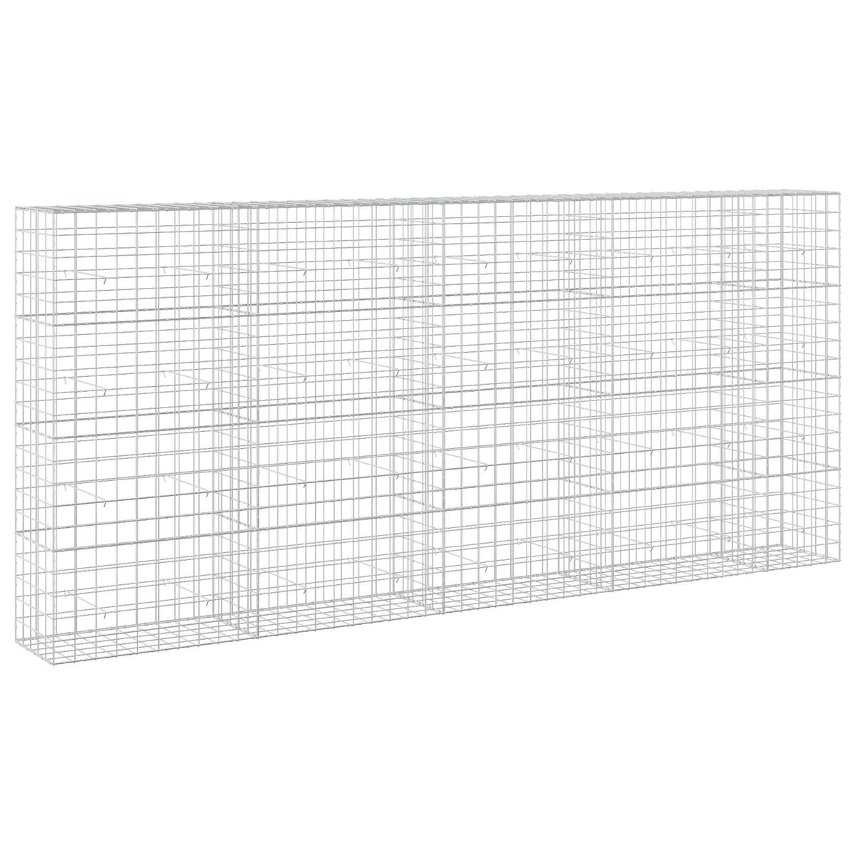 vidaXL Gabion z drutu 3,5 mm i siatką 10x10 cm 450x50x200 cm