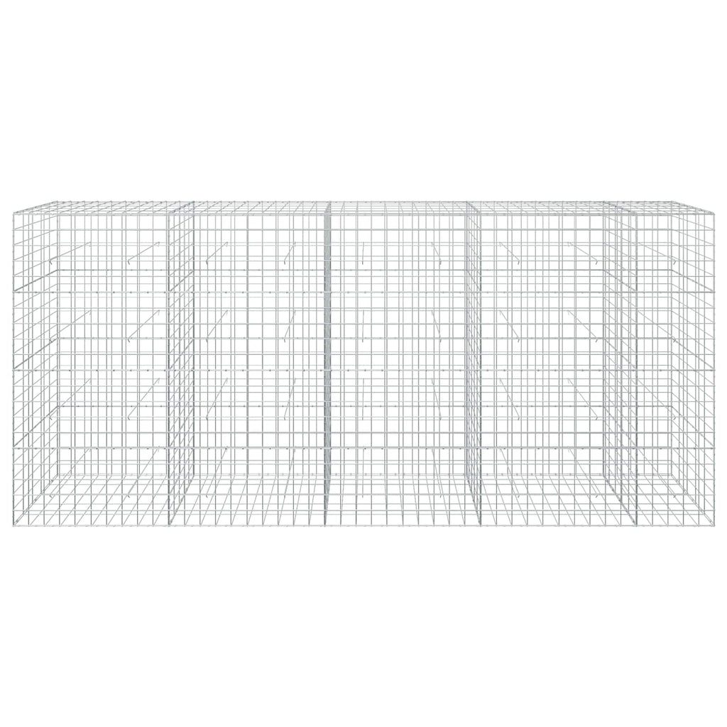 vidaXL Gabion z drutu 3,5 mm i siatką 10x10 cm 450x50x200 cm