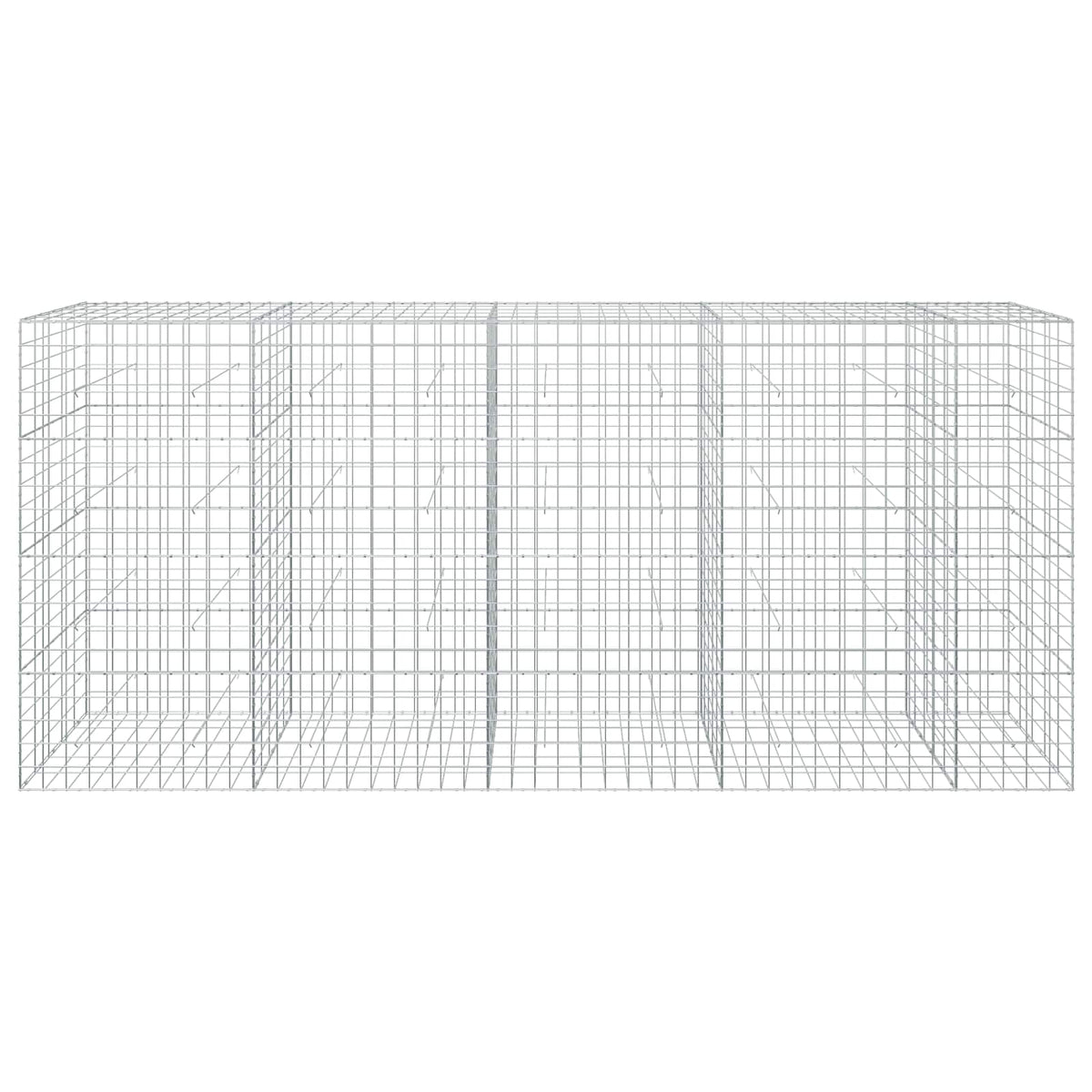 vidaXL Gabion z drutu 3,5 mm i siatką 10x10 cm 450x50x200 cm