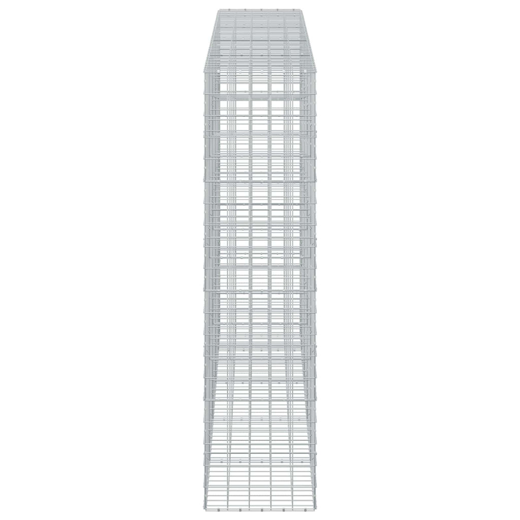 vidaXL Gabion z drutu 3,5 mm i siatką 10x10 cm 450x50x200 cm