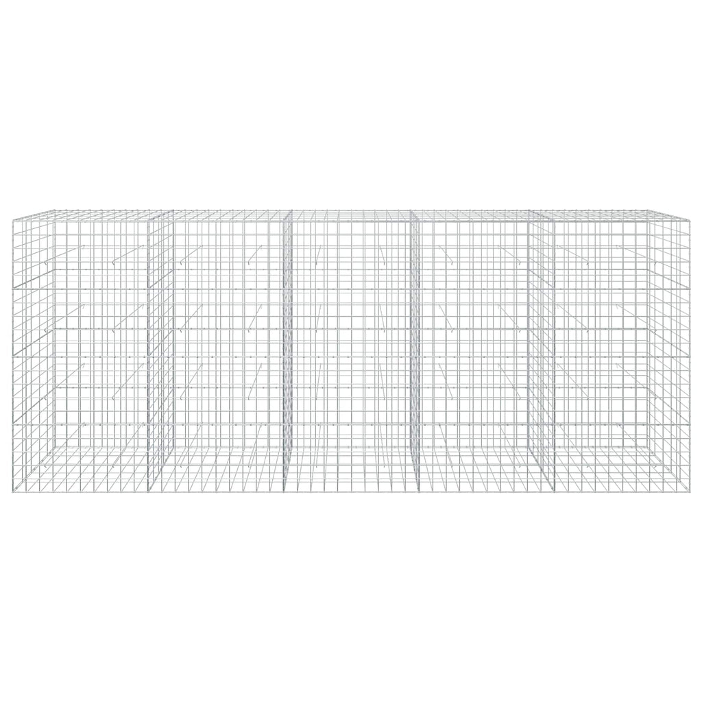vidaXL Gabion z drutu 3,5 mm i siatką 10x10 cm 500x50x200 cm