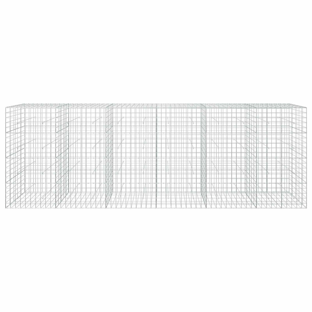vidaXL Gabion z drutu 3,5 mm i siatką 10x10 cm 600x50x200 cm
