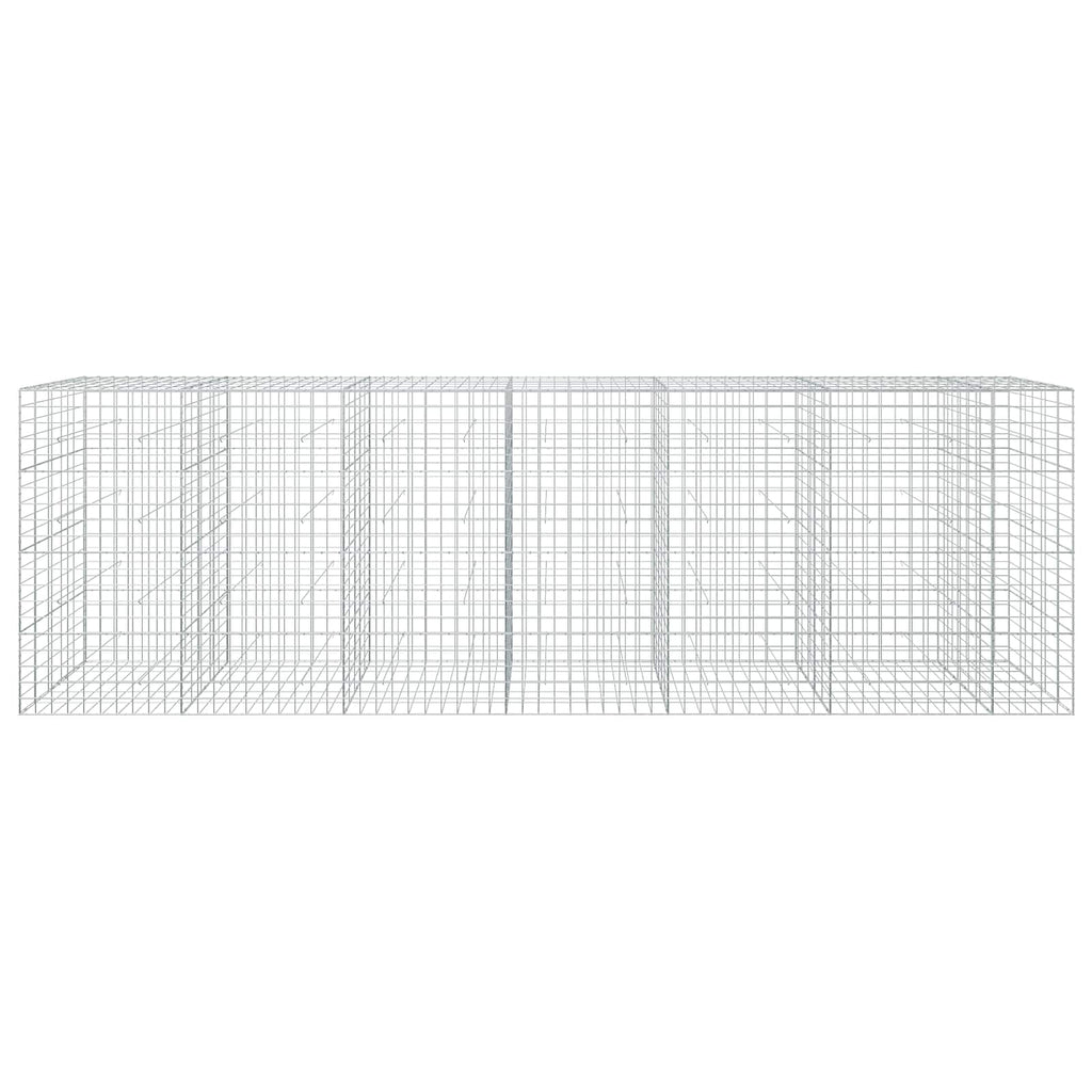vidaXL Gabion z drutu 3,5 mm i siatką 10x10 cm 650x50x200 cm