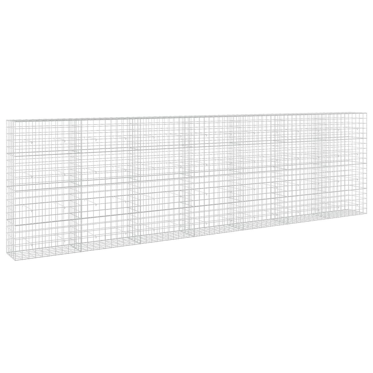 vidaXL Gabion z drutu 3,5 mm i siatką 10x10 cm 700x50x200 cm
