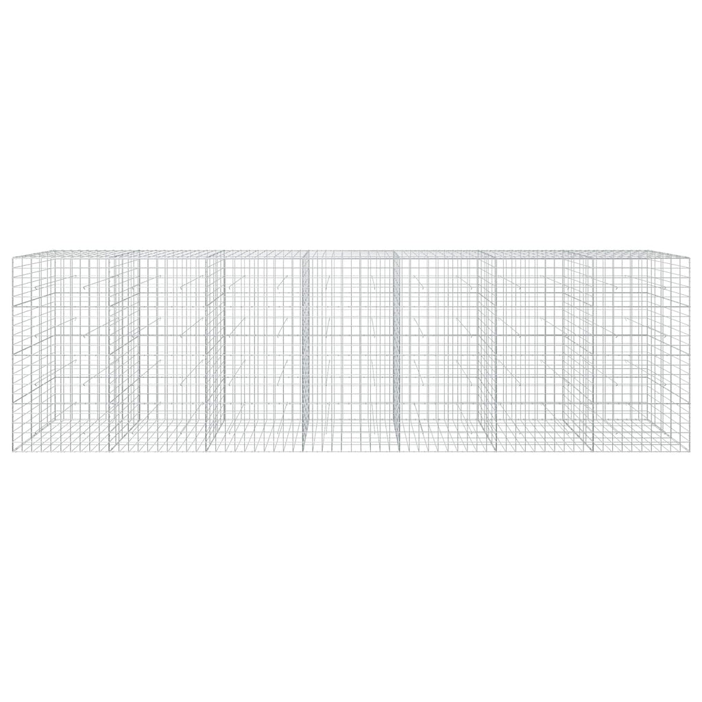 vidaXL Gabion z drutu 3,5 mm i siatką 10x10 cm 700x50x200 cm