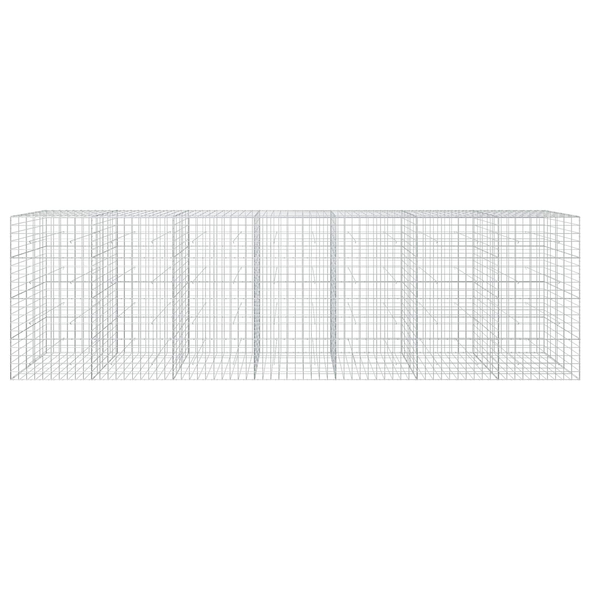 vidaXL Gabion z drutu 3,5 mm i siatką 10x10 cm 700x50x200 cm
