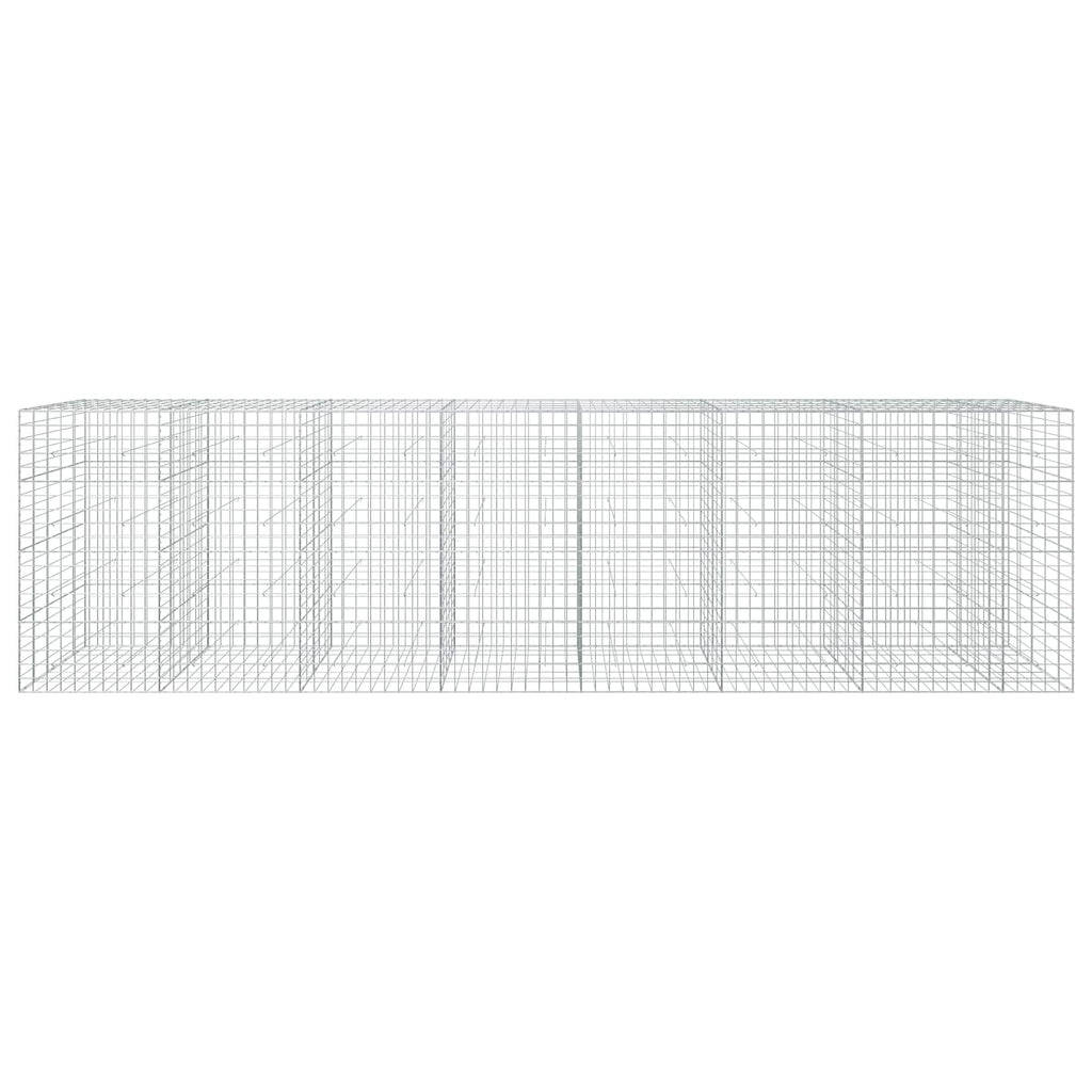 vidaXL Gabion z drutu 3,5 mm i siatką 10x10 cm 750x50x200 cm
