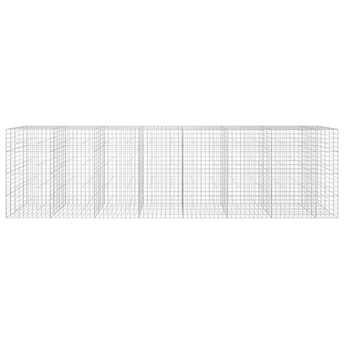 vidaXL Gabion z drutu 3,5 mm i siatką 10x10 cm 750x50x200 cm