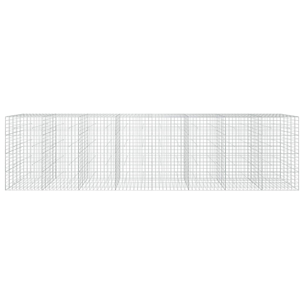 vidaXL Gabion z drutu 3,5 mm i siatką 10x10 cm 800x50x200 cm