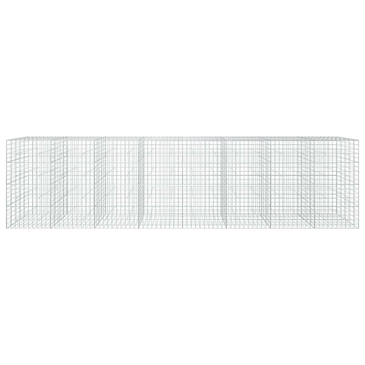 vidaXL Gabion z drutu 3,5 mm i siatką 10x10 cm 800x50x200 cm