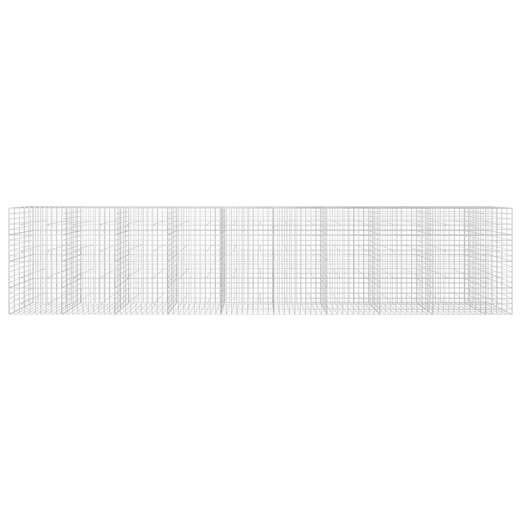 vidaXL Gabion z drutu 3,5 mm i siatką 10x10 cm 950x50x200 cm