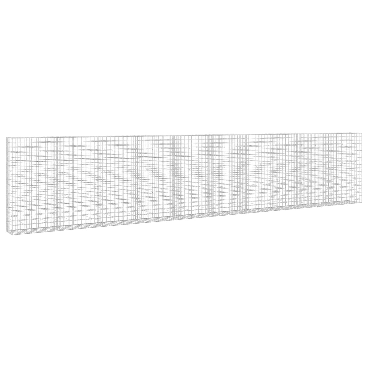 vidaXL Gabion z drutu 3,5 mm i siatką 10x10 cm 1000x50x200 cm