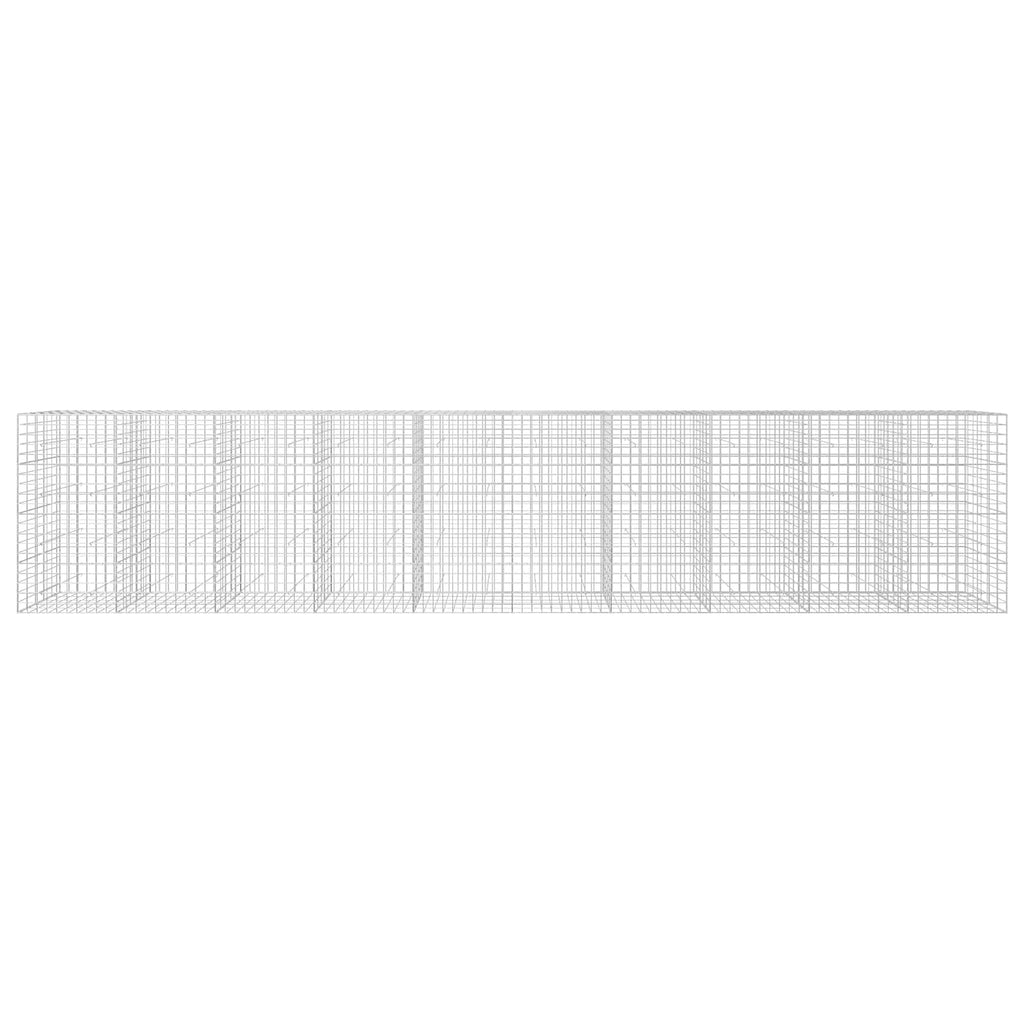 vidaXL Gabion z drutu 3,5 mm i siatką 10x10 cm 1000x50x200 cm